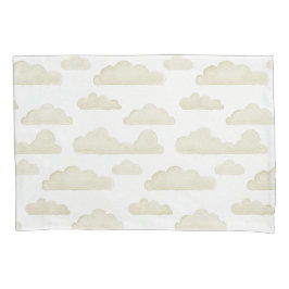 Gold Dreamtime Watercolor Wolken Pillowcase Kissenbezug