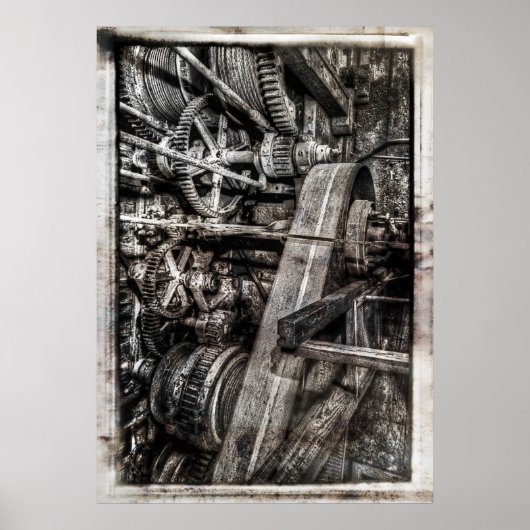 GOLD DREDGE BUCKET GEARAGE - ALASKA POSTER (Vorne)