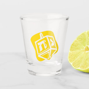 Gold Dreidel Schnapsglas