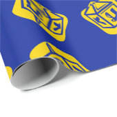 Gold Dreidel Wrapping Paper Geschenkpapier (Rolleneckpunkt)