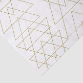 Gold Dreiecke Chic White Modern Glamour Seidenpapier (Ausschnitt)