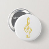 "Gold" dreifacher Clef Button (Vorne & Hinten)