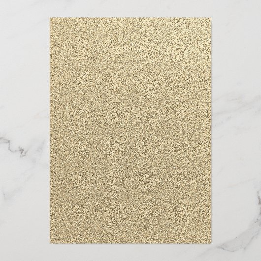 Gold Dress Masquerade Party Quinceanera Folieneinladung (Rückseite)