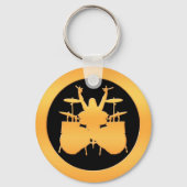 Gold Drummer Schlüsselanhänger (Vorderseite)