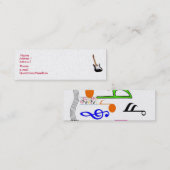 Gold, dünne Profilkarte Mini Visitenkarte (Vorne/Hinten)