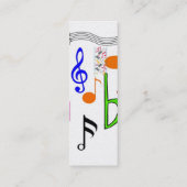 Gold, dünne Profilkarte Mini Visitenkarte (Rückseite)