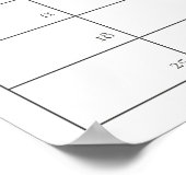 Gold Dusky Blue Beach Starfish Ratgeber Baby Fälli Poster (Ecke)