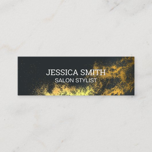 Gold Dust Background Business Card Mini Visitenkarte (Vorderseite)