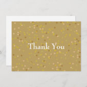 Gold Dust Confetti Vielen Dank Dankeskarte (Vorne/Hinten)