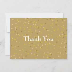 Gold Dust Confetti Vielen Dank Dankeskarte