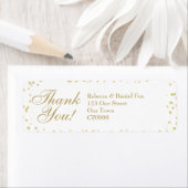 Gold Dust Confetti Wedding Vielen Dank (Insitu)