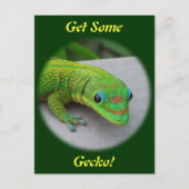 Gold Dust Day Gecko – Audition and Get Some Gecko Postkarte (Vorderseite)