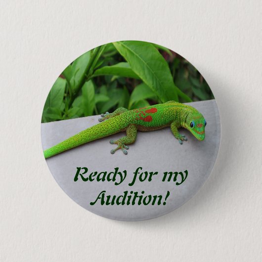 Gold Dust Day Gecko - Audition und Gecko holen Button (Vorderseite)