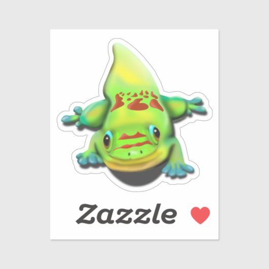 Gold Dust Day Gecko Aufkleber (Blatt)