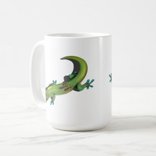 Gold Dust Day Gecko Kaffeetasse (Vorderseite Links)