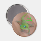 Gold Dust Day Gecko Magnet (Vorderseite/Rückseite)