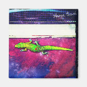 Gold Dust Day Gecko Magnet (Vorne)