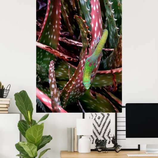 Gold Dust Day Gecko Poster (Heimbüro)