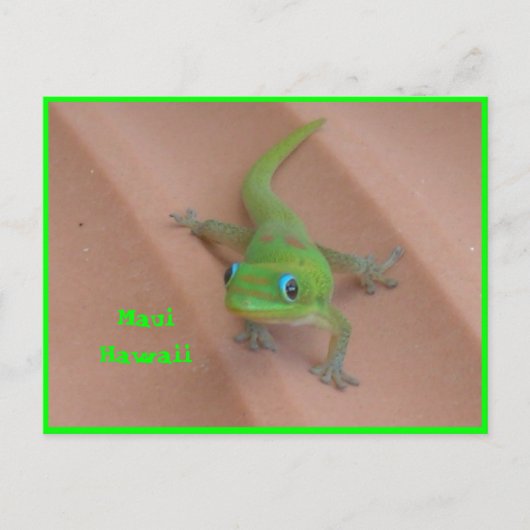 Gold Dust Day Gecko Postkarte (Vorderseite)
