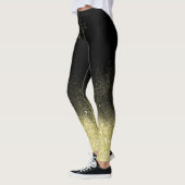 Gold Dust Glitzer Black Christmas Spaß Trendy Part Leggings (Links)