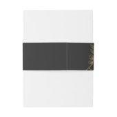 Gold Dust & Konturen Wedding Blk/Gld ID835 Einladungsbanderole (Rückseitenbeispiel)