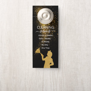 Gold Dust Maid Büro-Reinigungsdienst Türanhänger