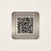Gold Dust QR Code Foto-Profilkarte (Rückseite)