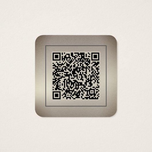 Gold Dust QR Code Photo Profile Card (Rückseite)