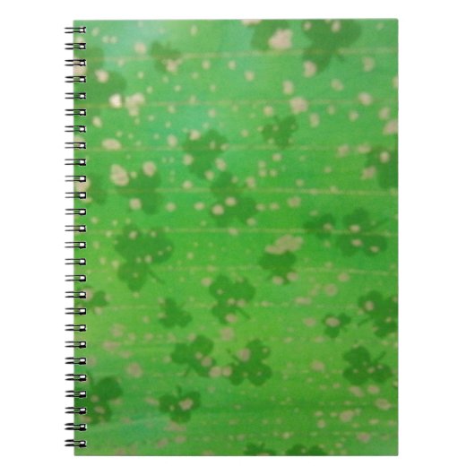 Gold-Dusted-Kleeblätter Notizblock (Vorderseite)