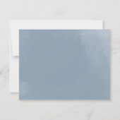 Gold Dusty Blue Floral Brautparty Admin Card Einladung (Rückseite)