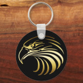 GOLD EAGLE HEAD SCHLÜSSELANHÄNGER (Vorderseite)