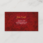 Gold Eagle in der Samt-Rot-Visitenkarte Visitenkarte (Rückseite)