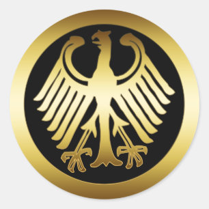 GOLD EAGLE RUNDER AUFKLEBER