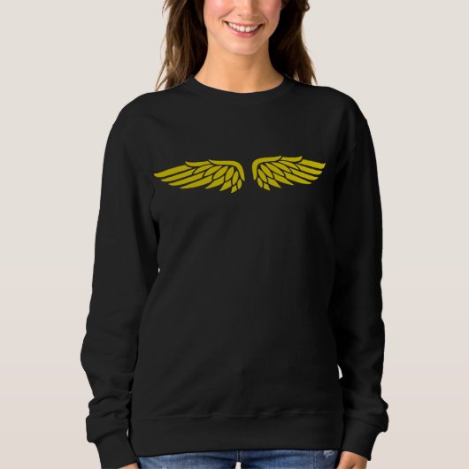 Gold Eagle Wing Sweatshirt l Damen (Vorderseite)