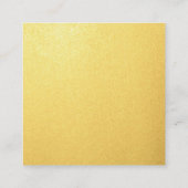 Gold Earring Display Card Holder Handmade Schmuck Quadratische Visitenkarte (Rückseite)