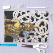 Gold Earth Buddha OM Om Ajna Medical Party Seidenpapier (Handwerk)