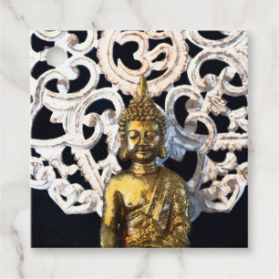 Gold Earth Buddha OM Om Mantra Ajna Meditation Geschenkanhänger