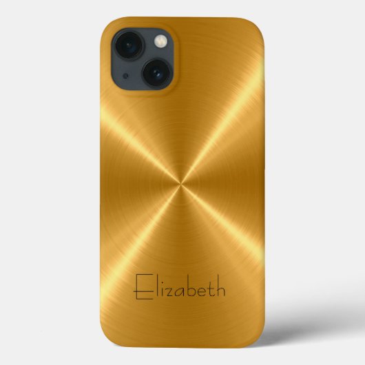 Gold Edelstahlmetall Case-Mate iPhone Hülle (Rückseite)