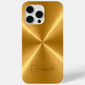 Gold Edelstahlmetall Case-Mate iPhone Hülle (Rückseite)