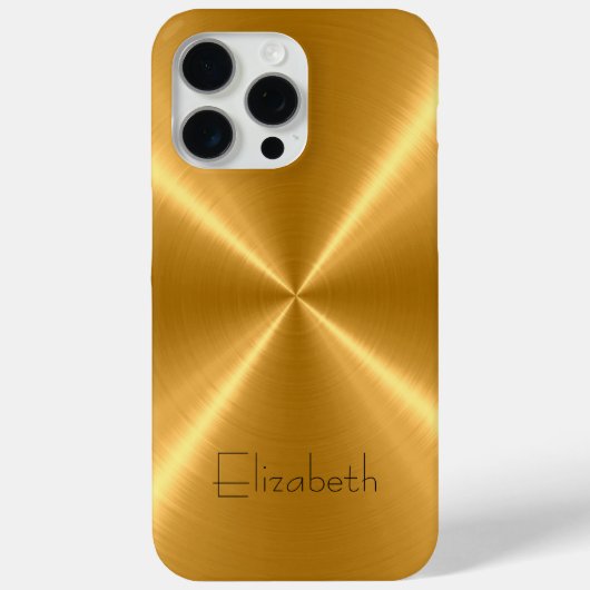 Gold Edelstahlmetall Case-Mate iPhone Hülle (Rückseite)