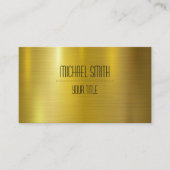 Gold Edelstahlmetall Visitenkarte (Vorderseite)