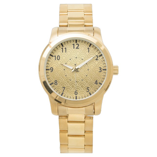 Gold Edition Elegant  Armbanduhr (Vorderseite)