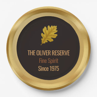 Gold Edition Whisky zum perfekten Alter - Feier Pappteller