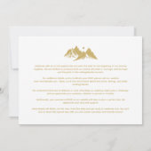 Gold Effect Boho Rustic Mountains Photo Wedding  Save The Date (Rückseite)