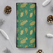 Gold Effect Pine Cones auf Green Seidenpapier