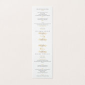 Gold-Effekt-Blätter Hochzeitsempfang (Außenseite Aufgefaltet)