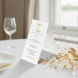 Gold-Effekt-Blätter Hochzeitsempfang