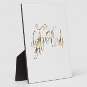 Gold-Effekt-Geschenke und Karten für Hochzeitstisc Fotoplatte (Seite)