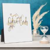 Gold-Effekt-Geschenke und Karten für Hochzeitstisc Fotoplatte (Seite)