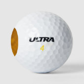 Gold-Effekt Golfball (Logo)